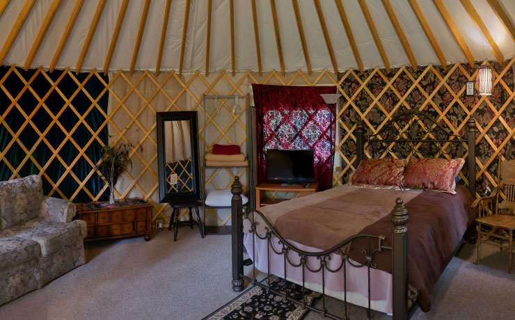Inside the Yurt