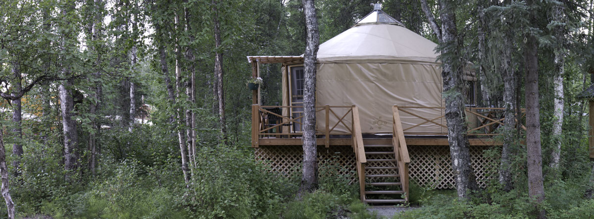The wrap-around deck with sitting area